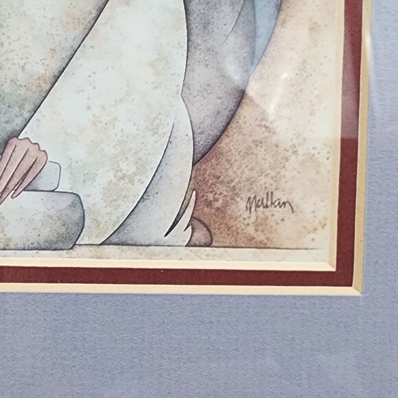 Framed Wall Decor G.E. Mullan Framed Art Print Of Southwest Woman With Pottery O - Picture 3 of 9